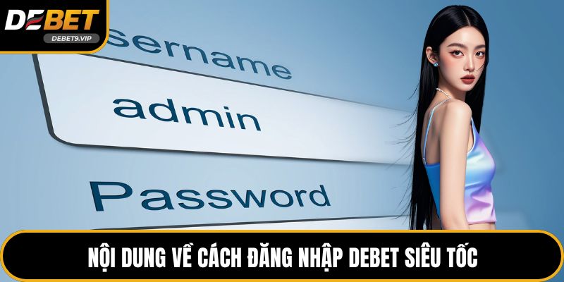 Nội dung về cách đăng nhập DEBET siêu tốc